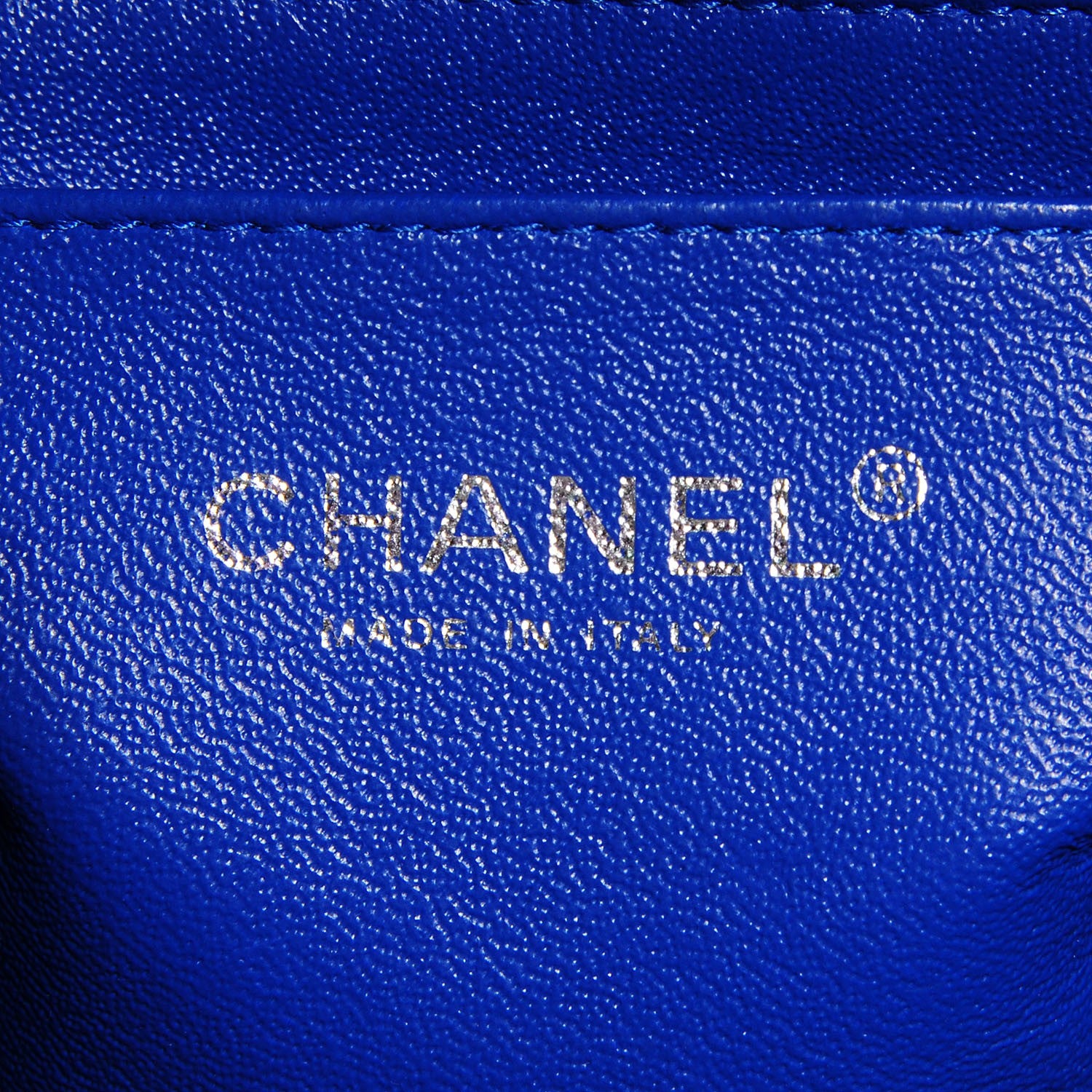 Chanel Jersey Quilted Mini Rectangular Flap Blue 6 of 8