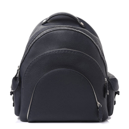 Fendi Calfskin Romano Selleria Backpack Navy 1 of 9