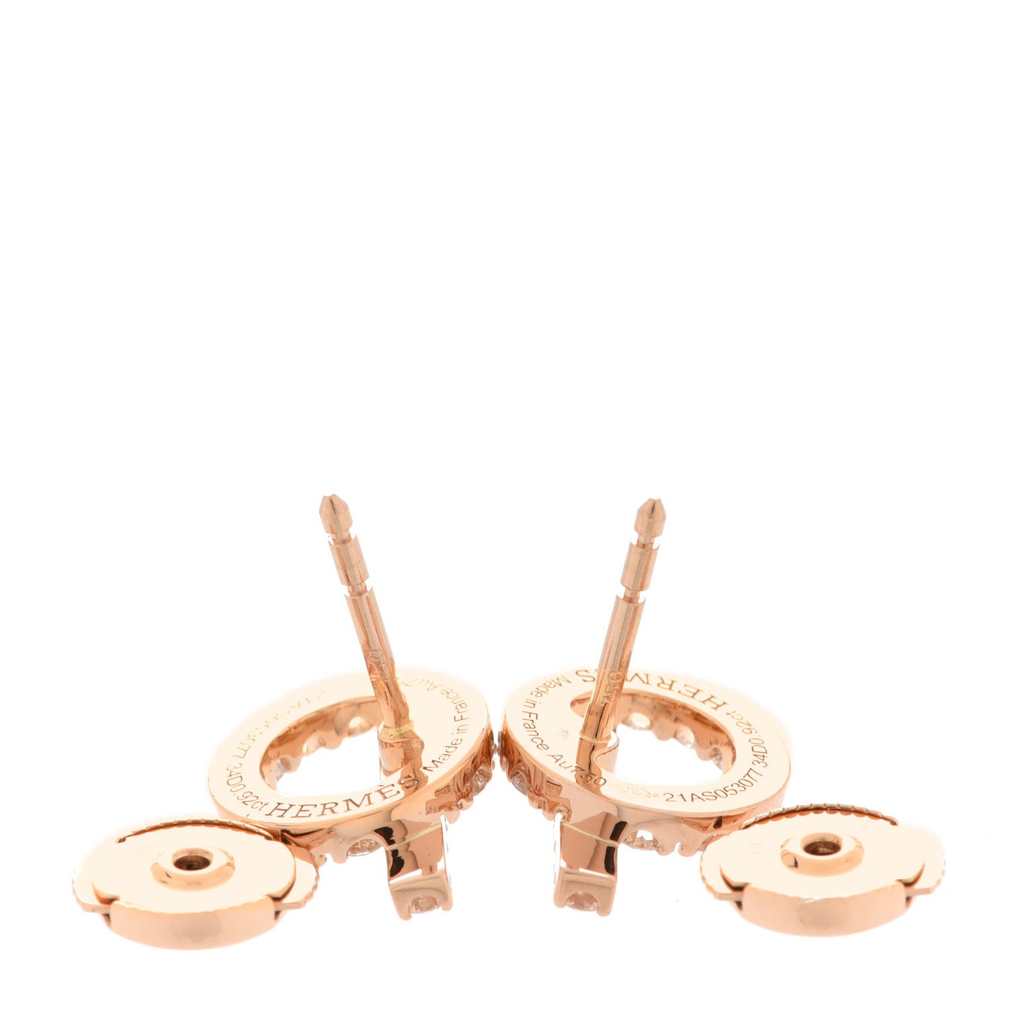18K Rose Gold Diamond Finesse Earrings