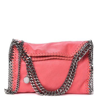 Stella McCartney Shaggy Deer Mini Falabella Fold Over Tote Pink Fluo 1 of 15