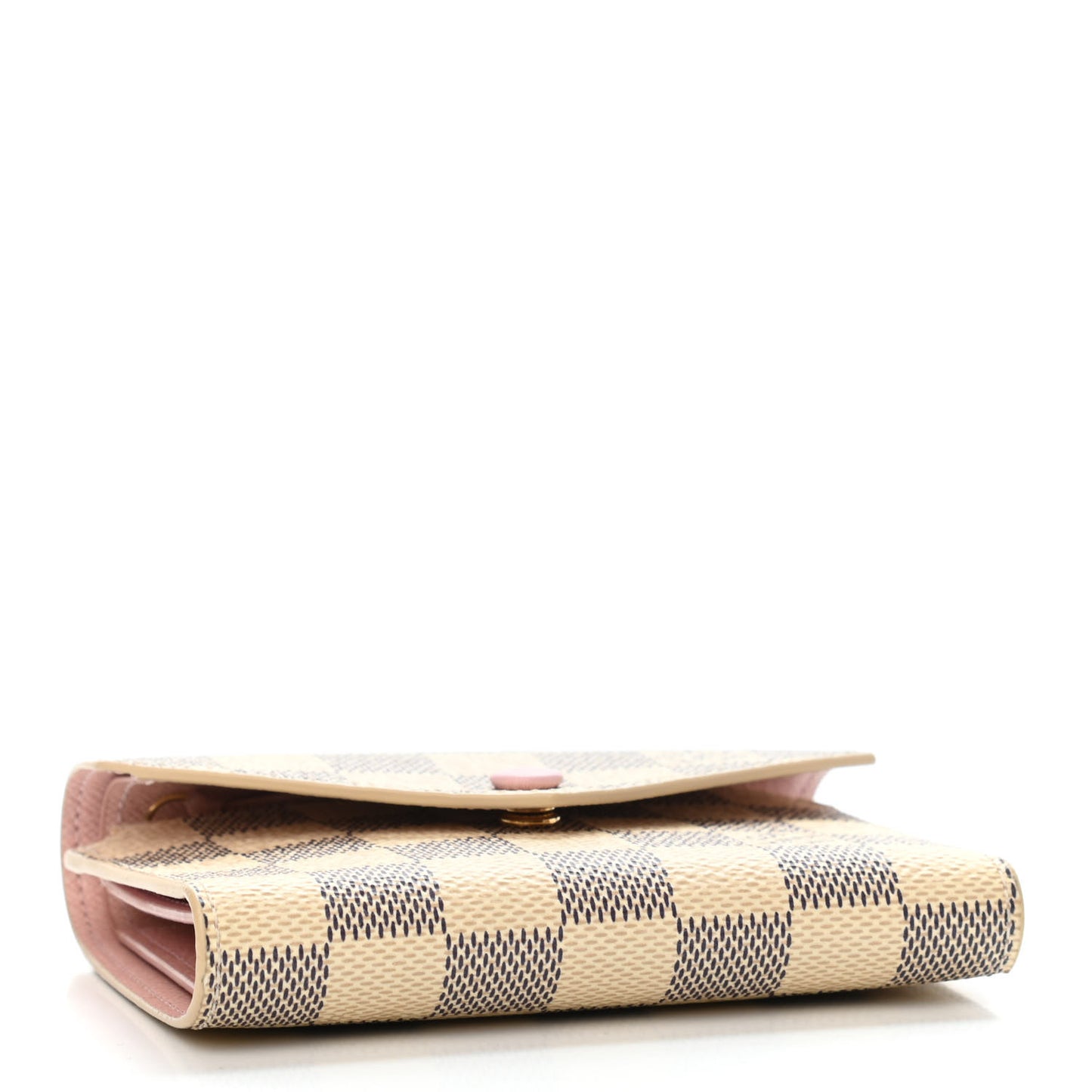 Damier Azur Victorine Wallet Rose Ballerine