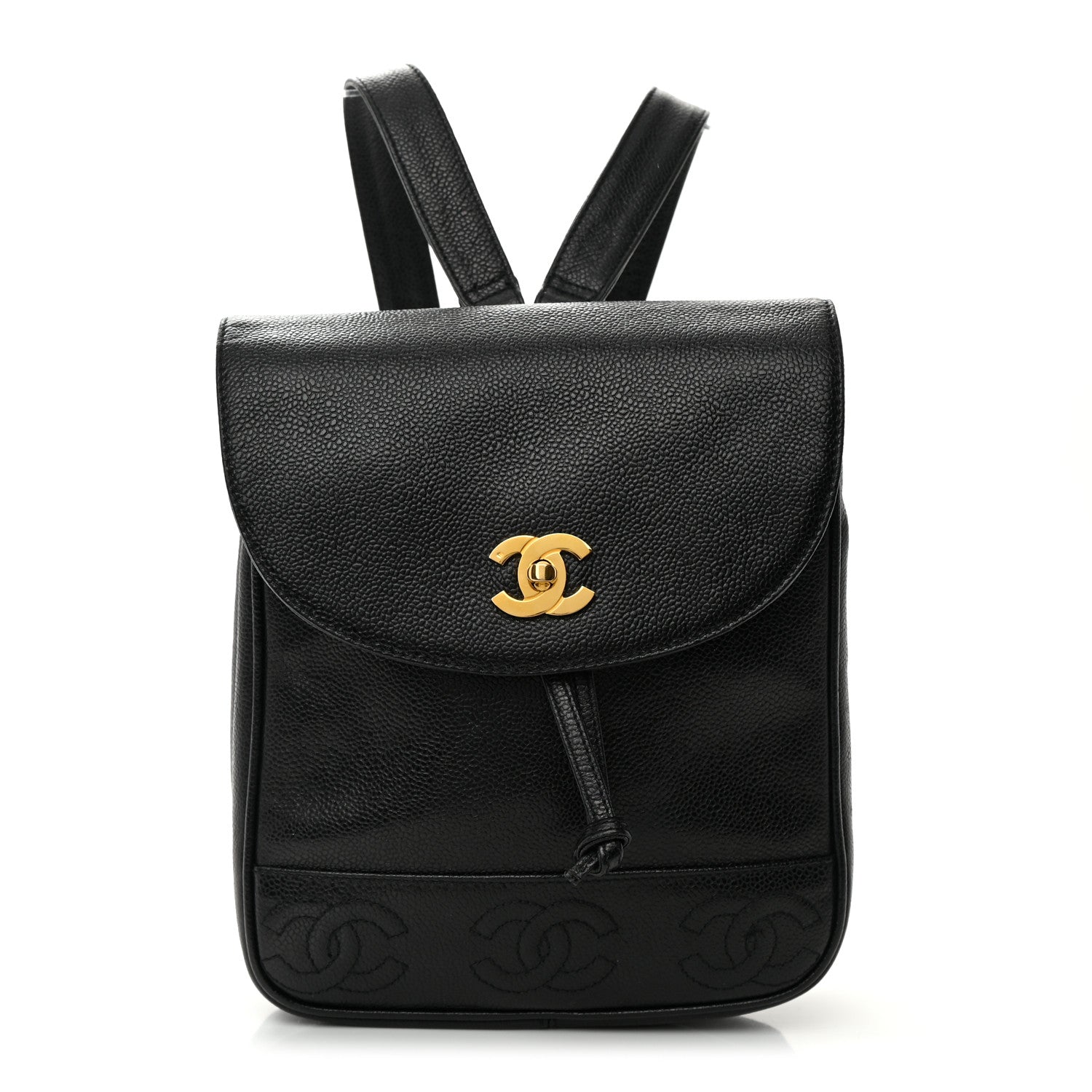 Chanel Caviar CC Backpack Black 1 of 15