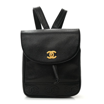 Chanel Caviar CC Backpack Black 1 of 15