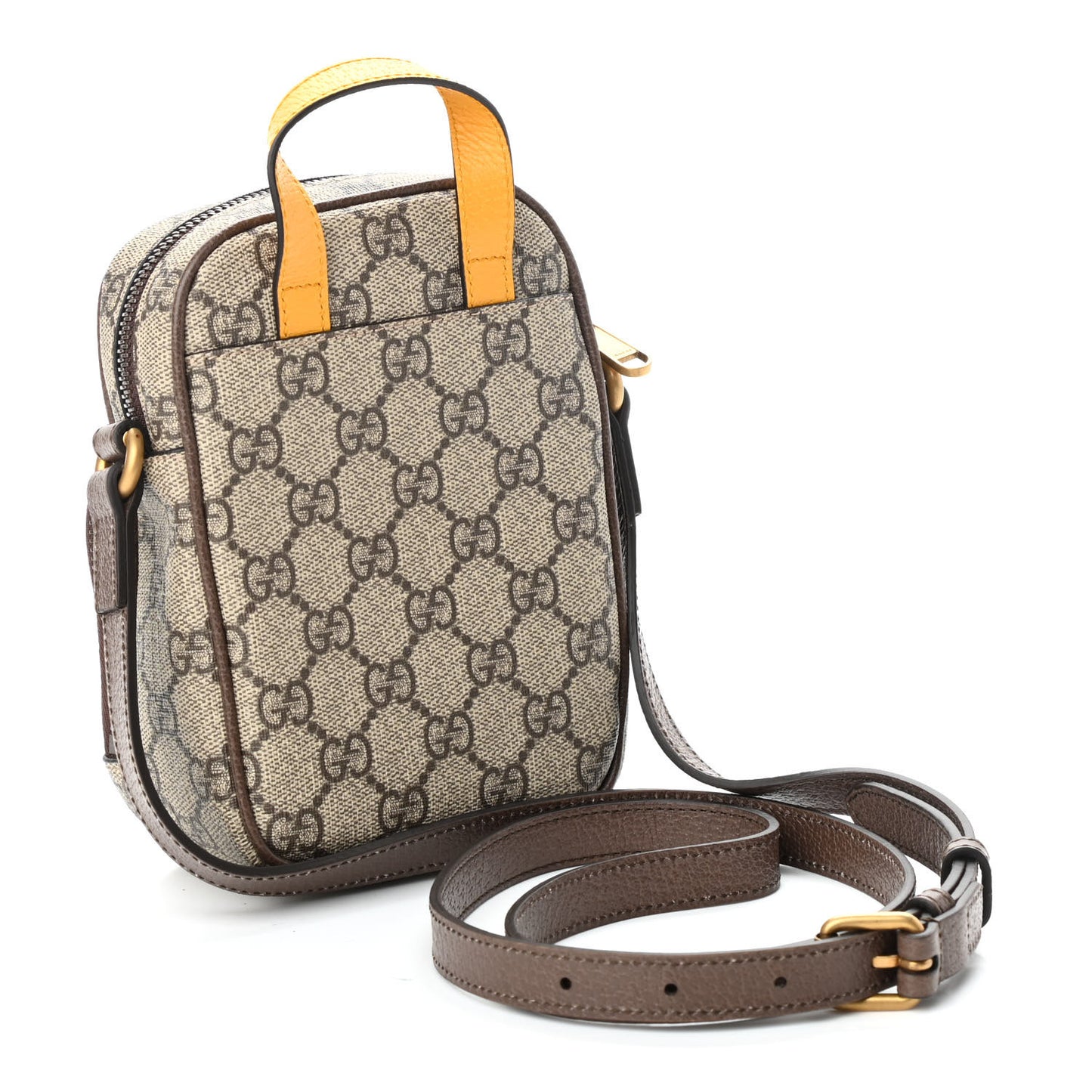 GG Supreme Monogram Mini Neo Vintage Double Zip Messenger Bag Beige New Acero Crop