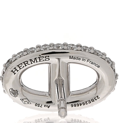 Hermes 18K White Gold Diamond New Farandole Earrings 4 of 5