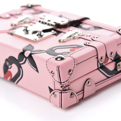 Louis Vuitton Epi Chain Flower Petite Malle Pink 7 of 9