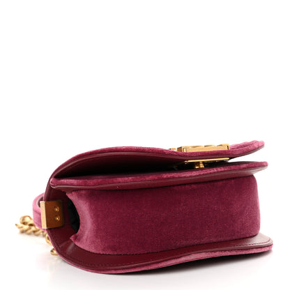Chanel Velvet Quilted Small Boy Messenger Bag Bordeaux 4 of 10
