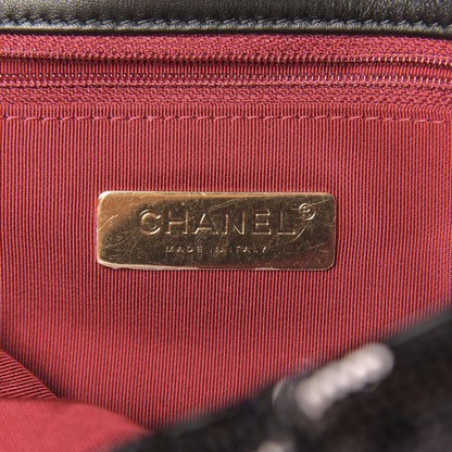 Chanel Sequin Quilted Medium 19 Flap Black 6 of 10