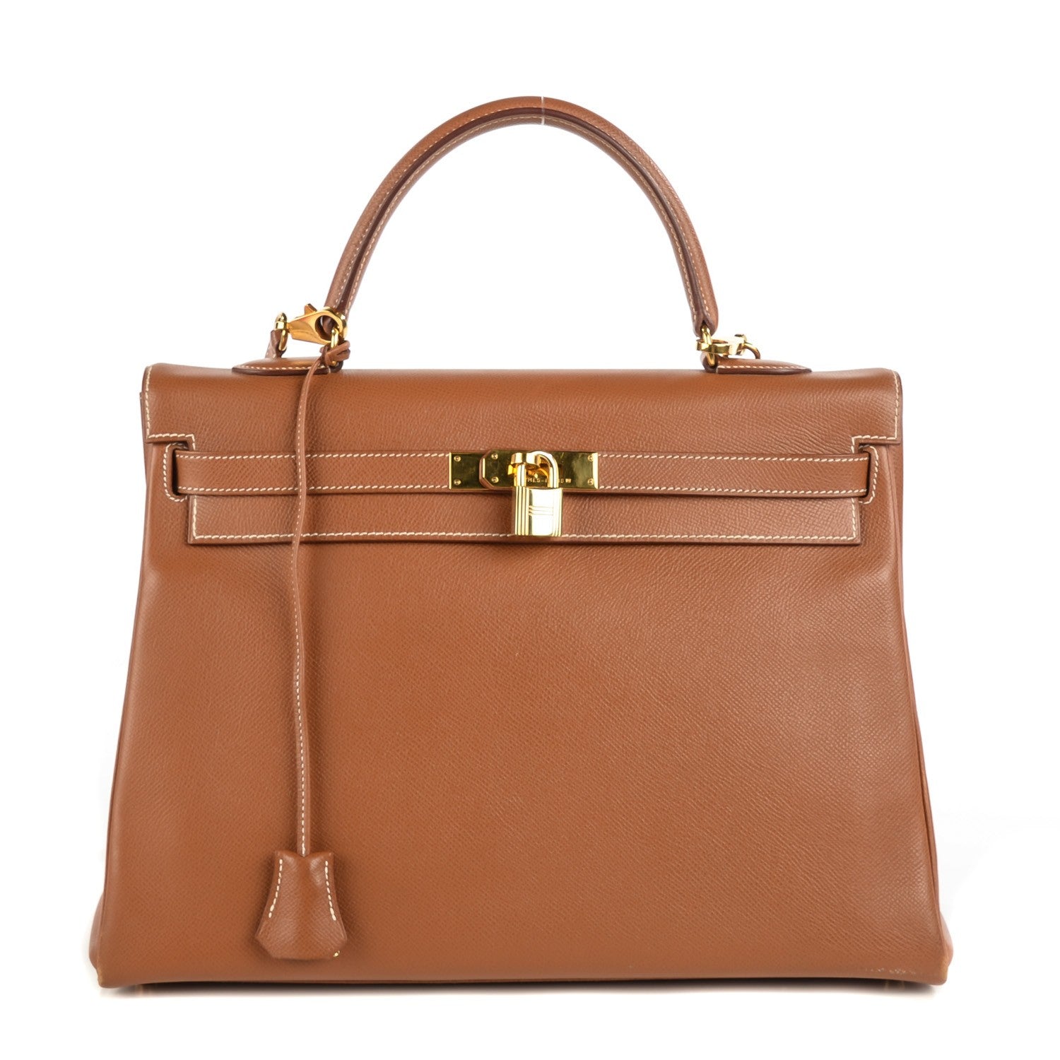 Hermes Courchevel Kelly Retourne 35 Gold 1 of 25