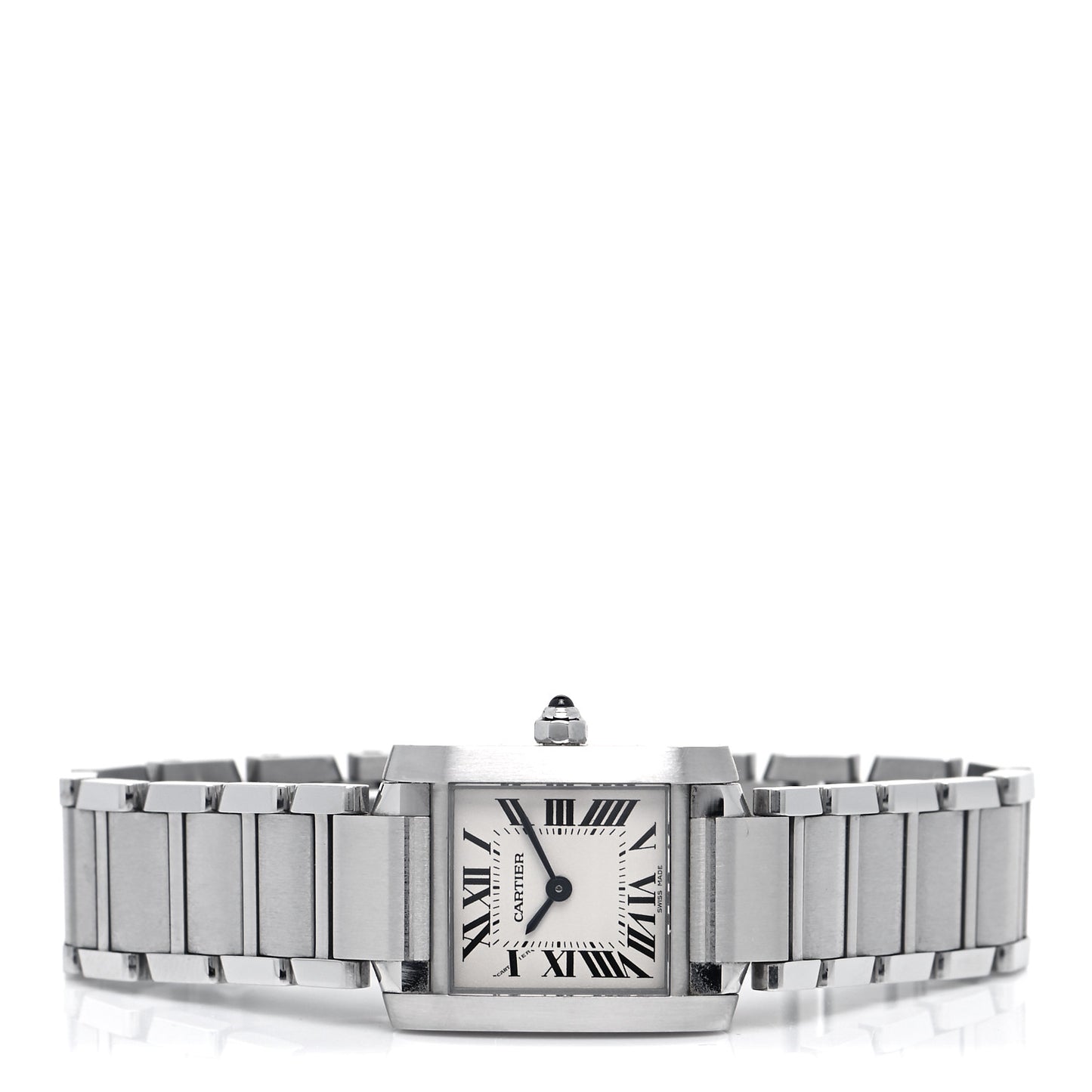 Stainless Steel 20mm Tank Francaise Quartz Watch