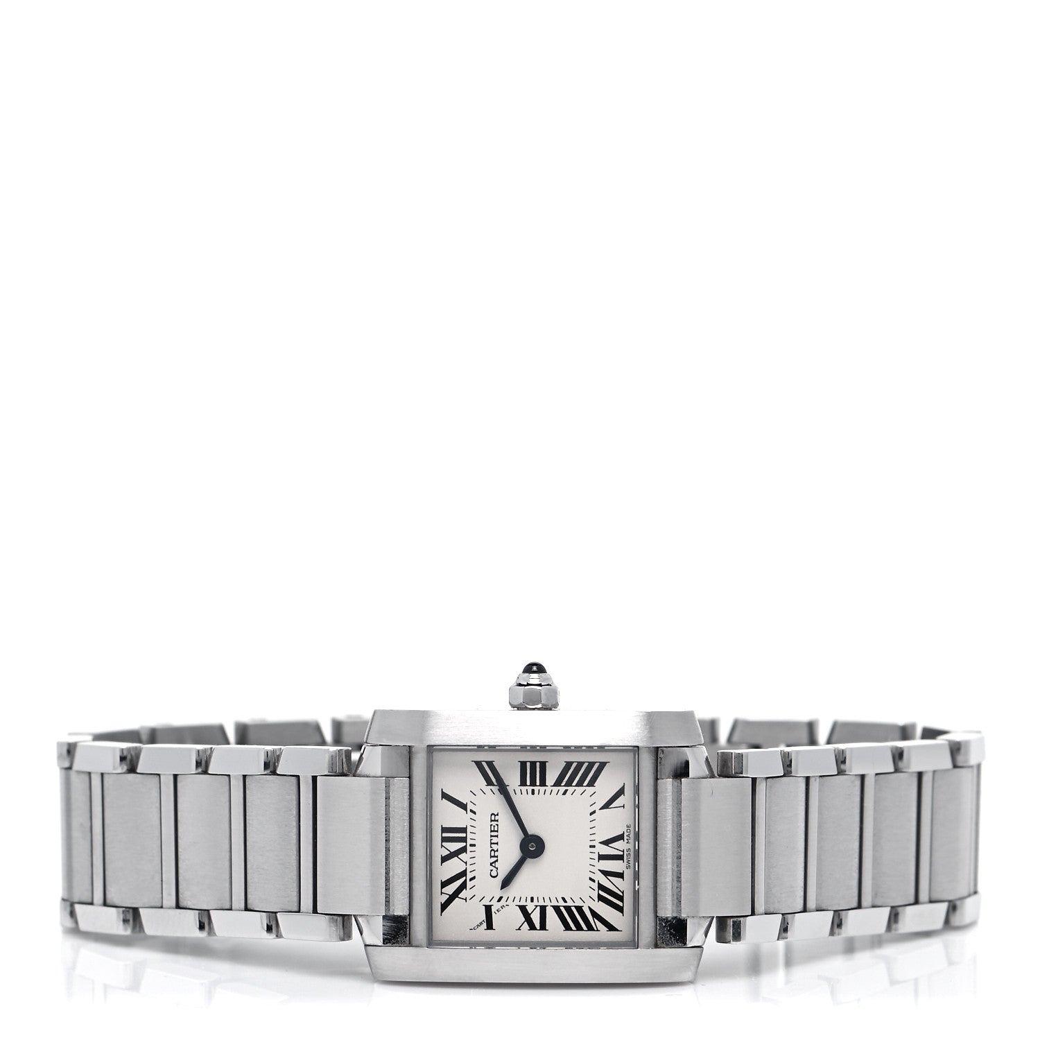Cartier Stainless Steel 20mm Tank Francaise Quartz Watch 2 of 5