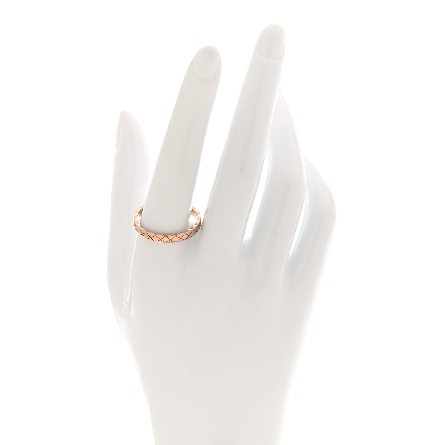 18K Beige Gold Mini Coco Crush Ring 63 10.25
