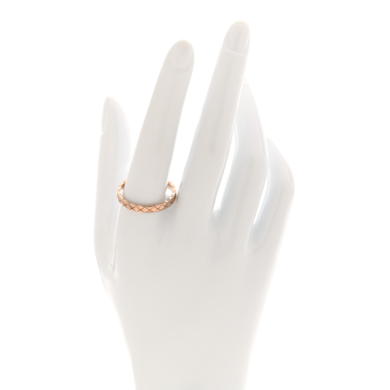 Chanel 18K Beige Gold Mini Coco Crush Ring 63 10.25 2 of 4
