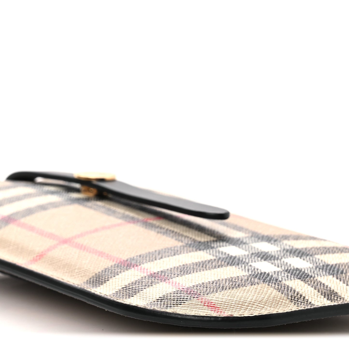 E-Canvas Calfskin Vintage Check Anne Phone Case With Strap Archive Beige