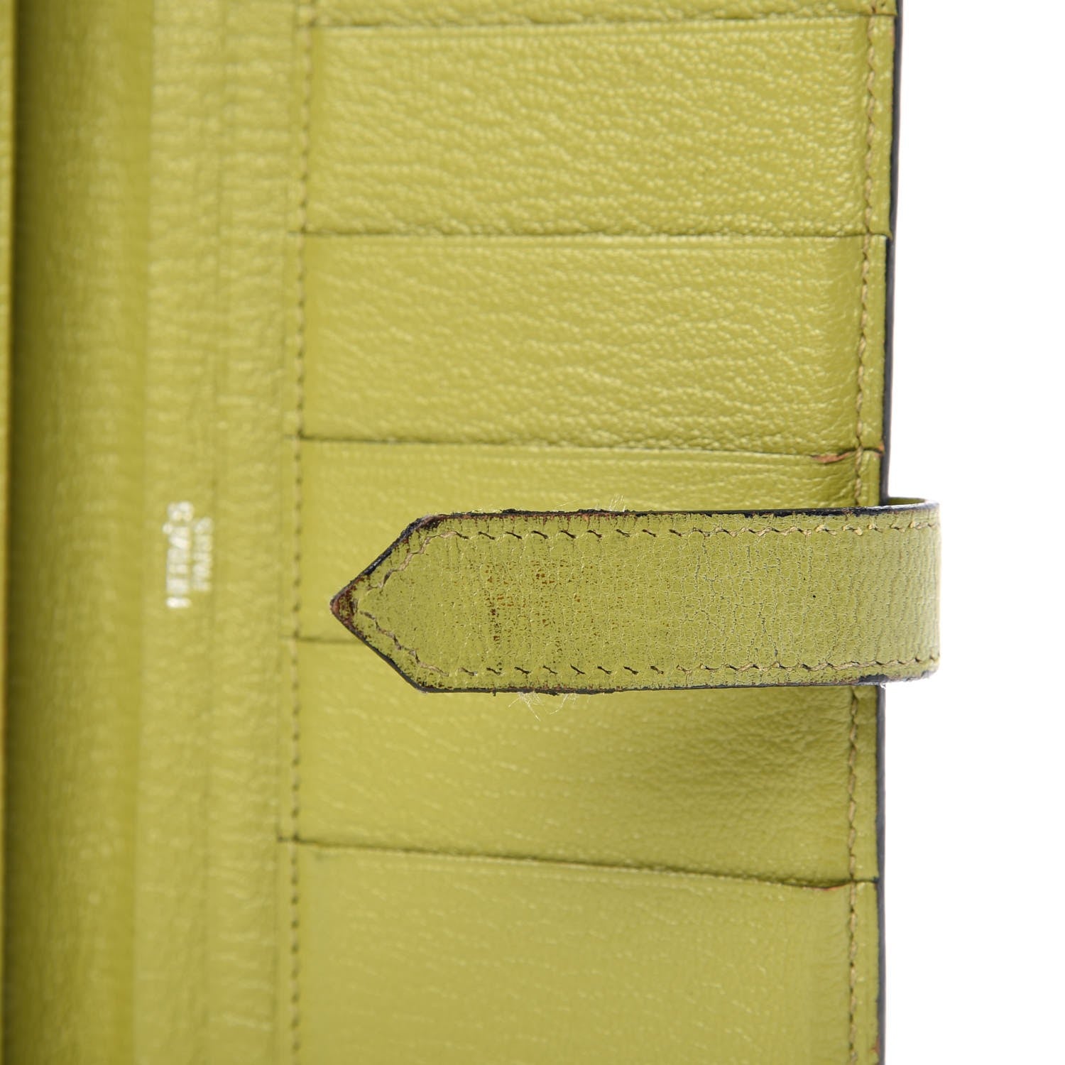 Hermes Chevre Mysore Bearn Wallet Vert Anis 11 of 18