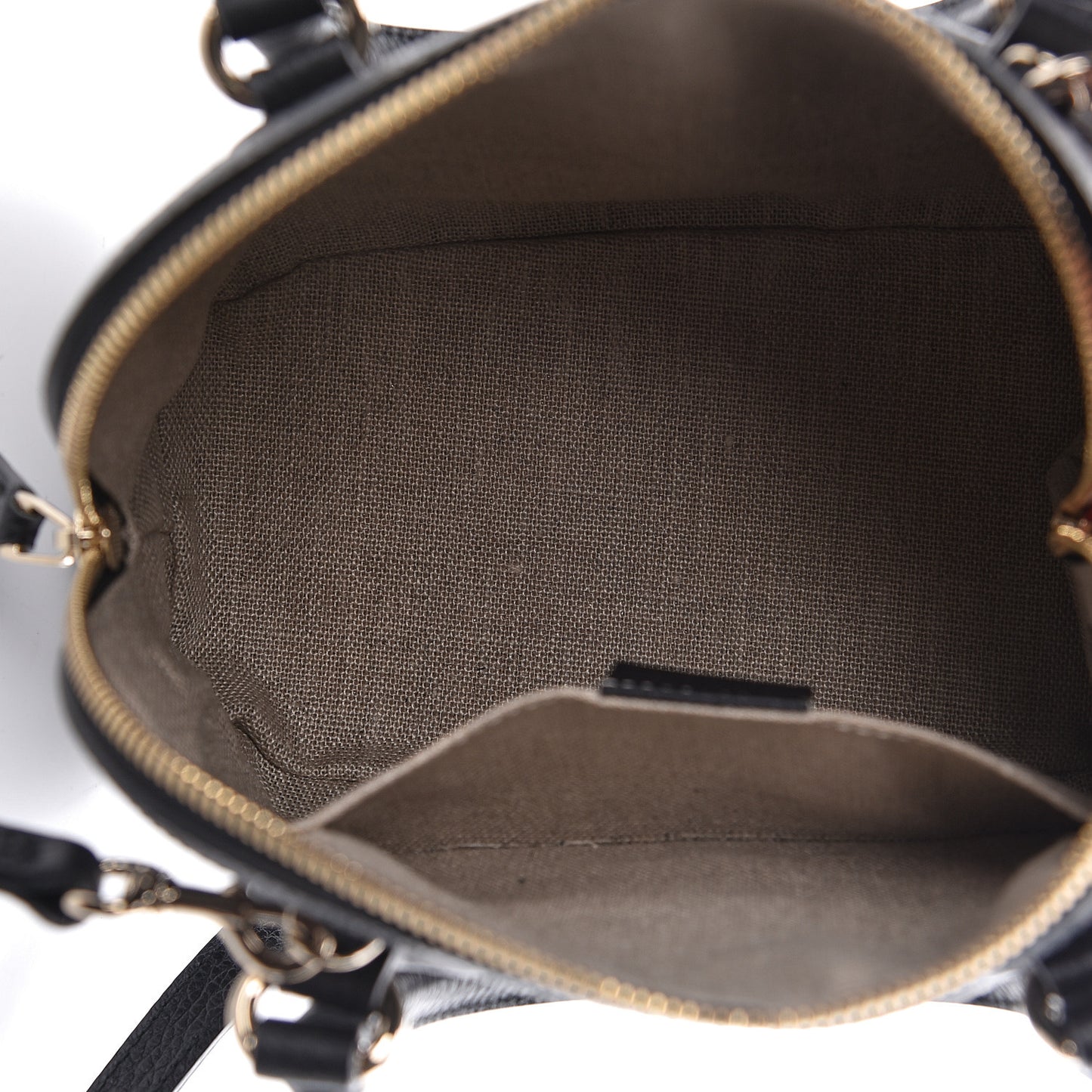 Dollar Calfskin Small GG Charm Dome Bag Black