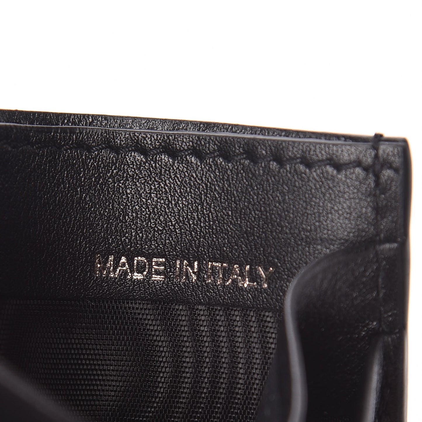 Vitello Rockstud Card Holder Black