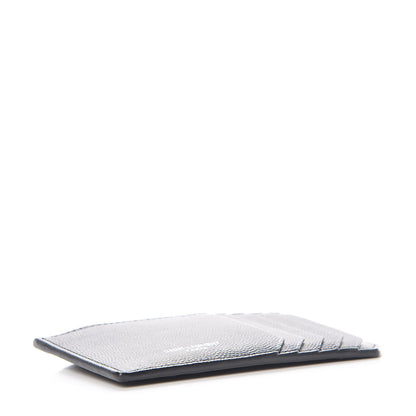 Saint Laurent Grained Calfskin 5 Fragments Zip Pouch Card Holder Black 4 of 8