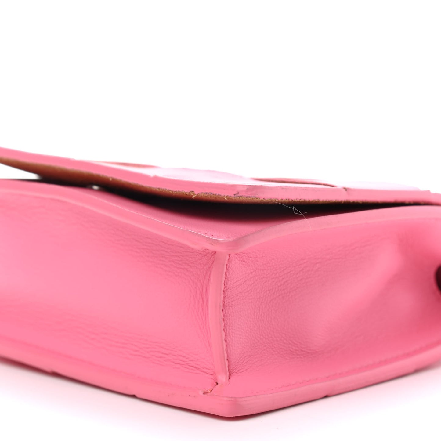 Lambskin Maxi Intrecciato Mini Cassette Crossbody Bag Pink