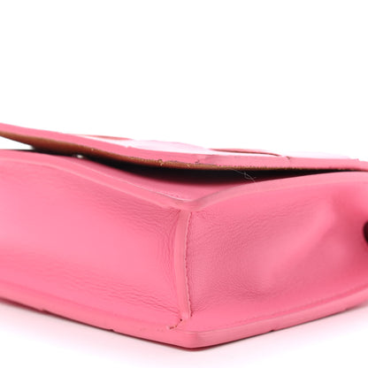 Bottega Veneta Lambskin Maxi Intrecciato Mini Cassette Crossbody Bag Pink 8 of 8