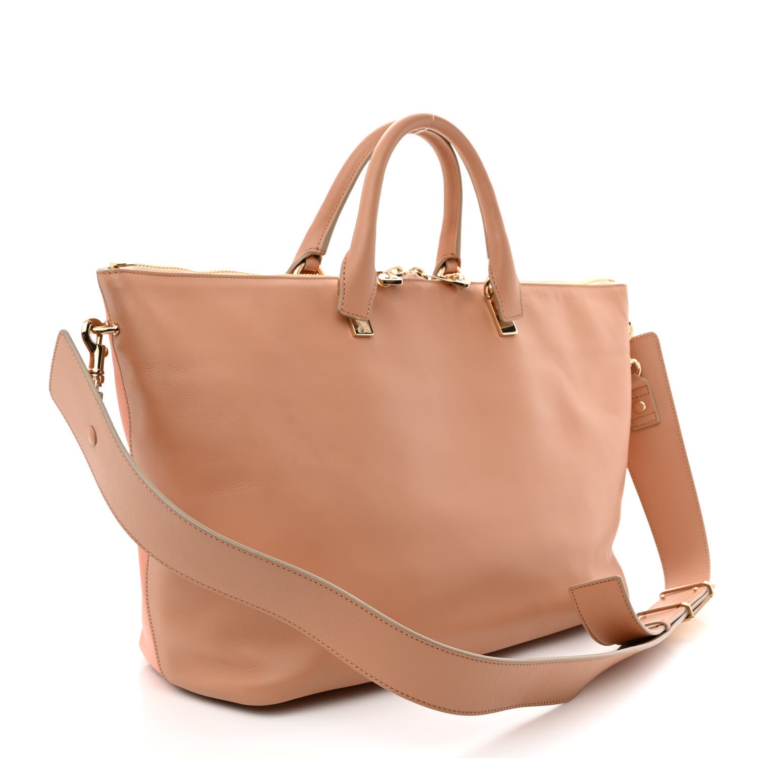 Chloe Smooth Calfskin Large Baylee Tote Beige Pink 3 of 10