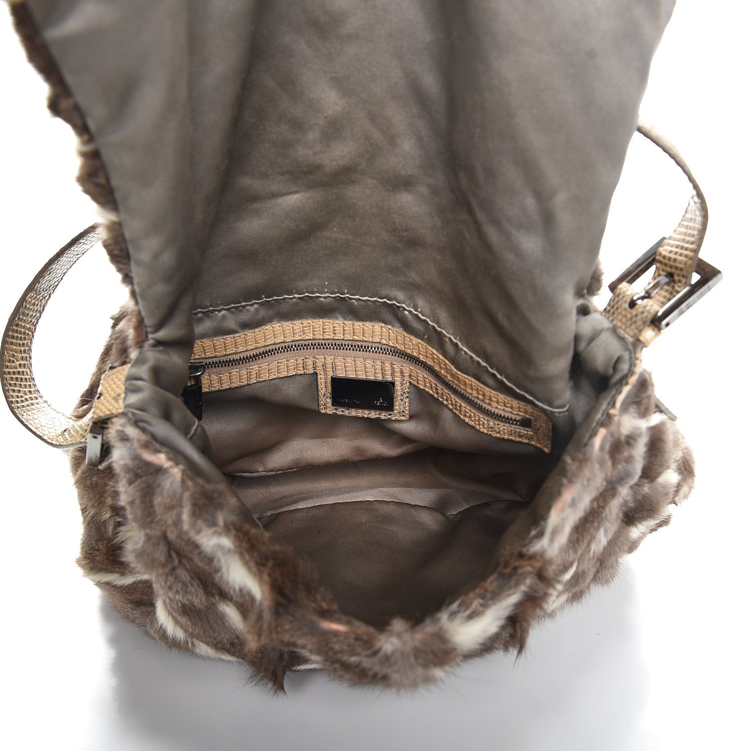 Fendi Rabbit Fur Mama Baguette Bag 5 of 15