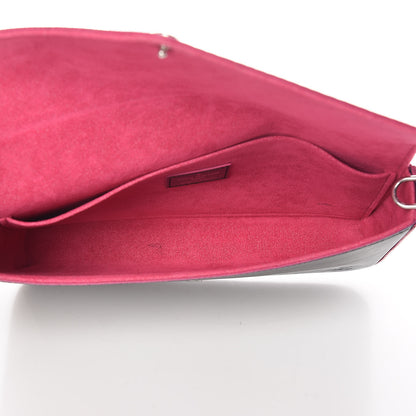 Louis Vuitton Epi Pochette Felicie Black Hot Pink 5 of 10