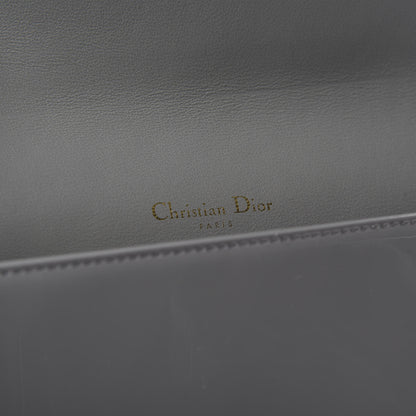 Christian Dior Patent Cannage Lady Dior Clutch Grey Stone 8 of 10