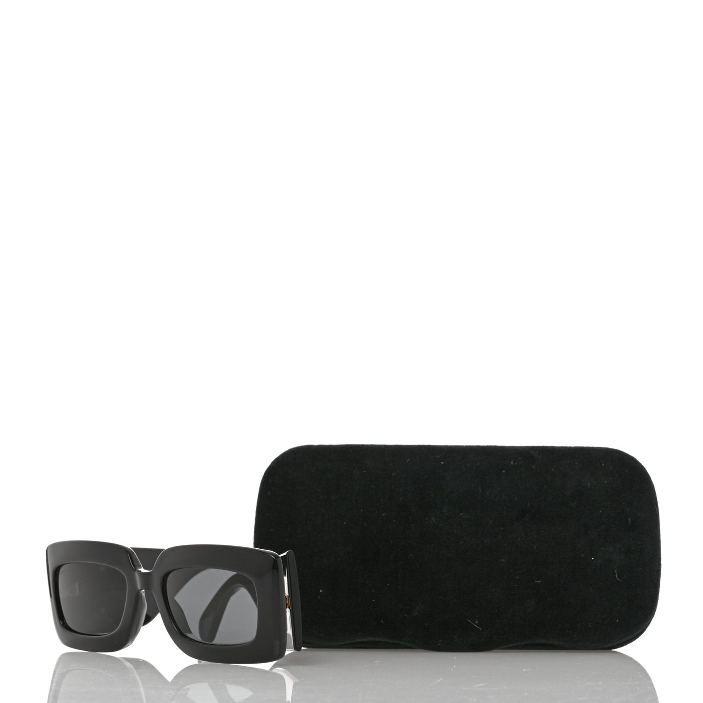 Acetate Rectangular Sunglasses GG0811S Black
