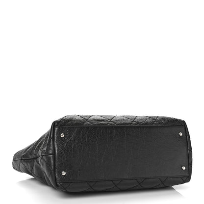 Chanel Glazed Calfskin Large On The Road Tote Black 4 of 9