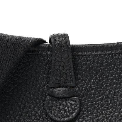 Hermes Taurillon Clemence Evelyne TPM Black 8 of 10