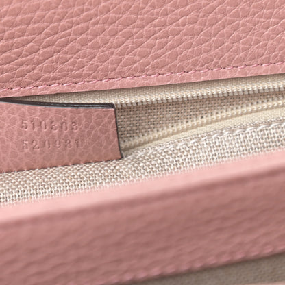 Gucci Dollar Calfskin Interlocking G Shoulder Bag Soft Pink 7 of 10
