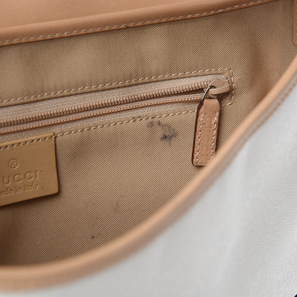 Gucci Monogram Small Jackie O Hobo White Brown 7 of 13