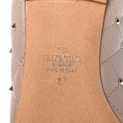Valentino Garavani Nappa Rockstud Spike Ballerina Flats 37 Poudre 7 of 7