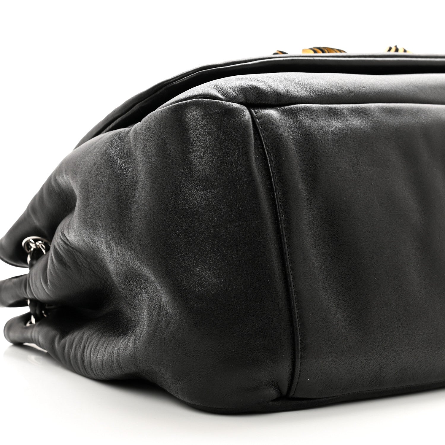 Chanel Lambskin CC Disc Accordion Flap Black 9 of 12