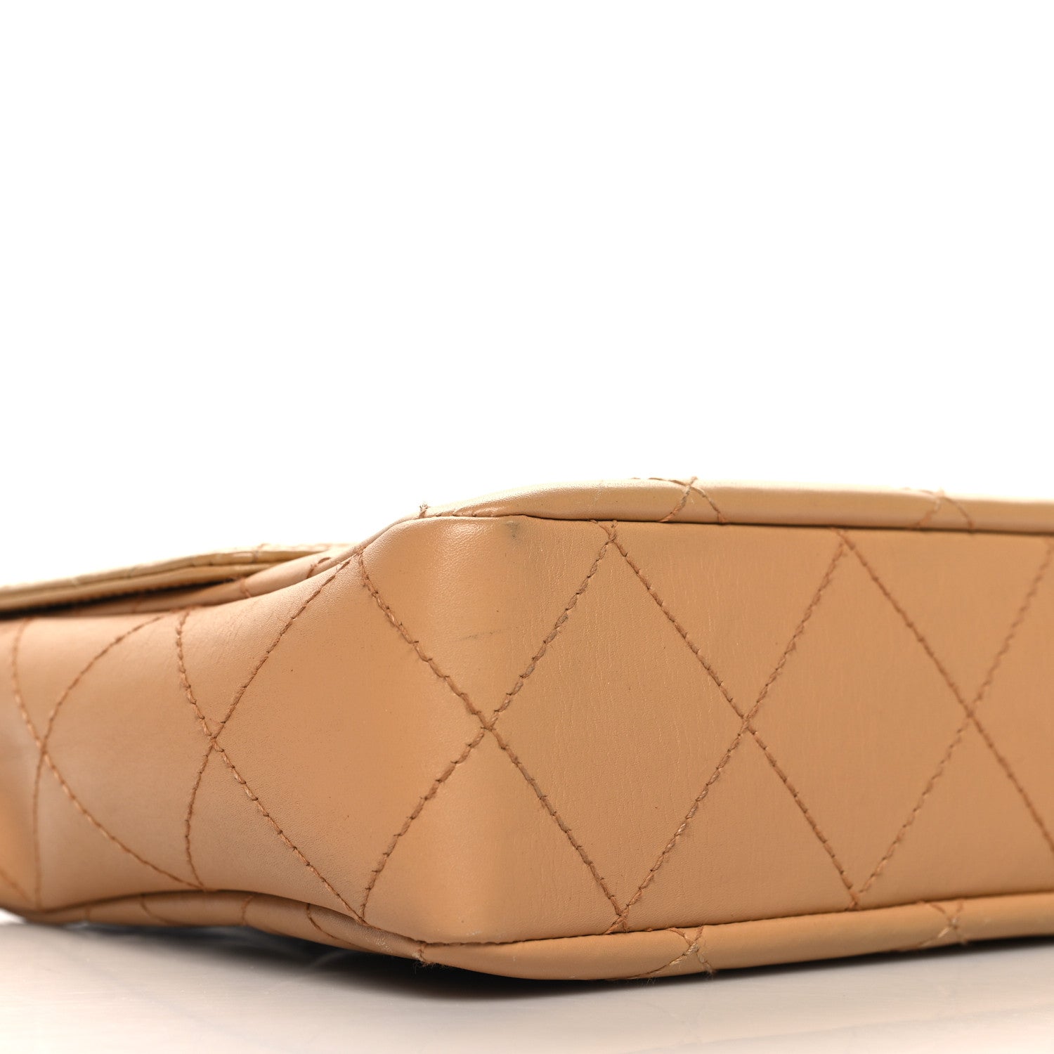 Chanel Lambskin Quilted Medium Single Flap Beige 8 of 10