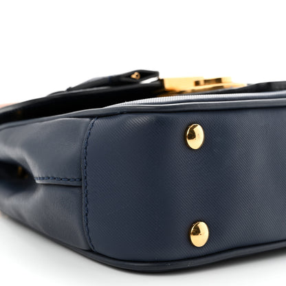 Burberry Trench Calfskin Small DK88 Top Handle Bag Ink Blue 10 of 16