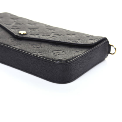 Louis Vuitton Empreinte Pochette Felicie Chain Wallet Black 7 of 12