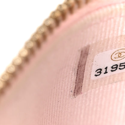 Chanel Caviar Quilted Phone Holder With Chain Light Pink 7 of 11