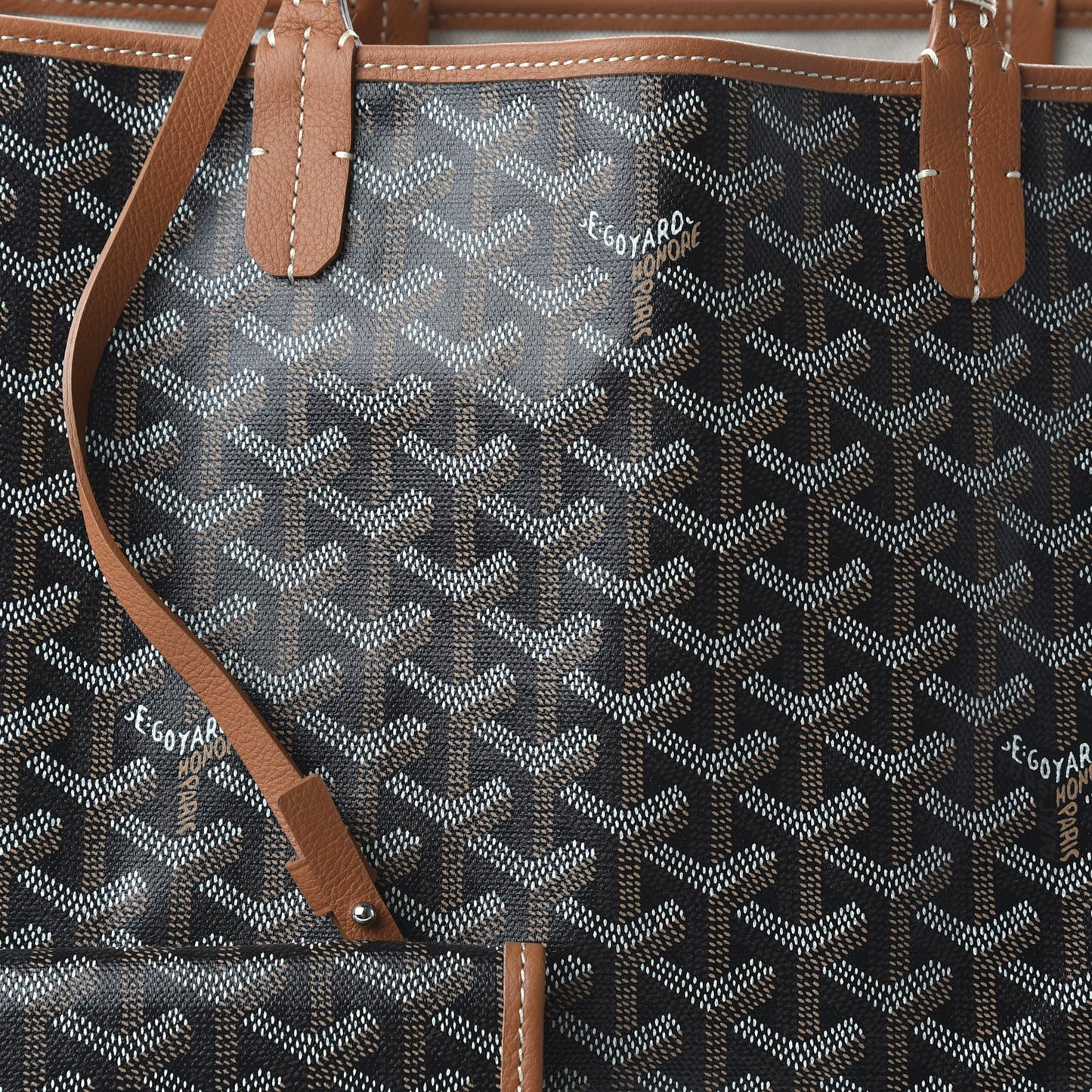 Goyardine Saint Louis PM Black Gold