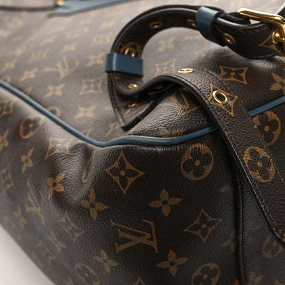 Louis Vuitton Monogram Cuir Slate Backpack Blue 10 of 11