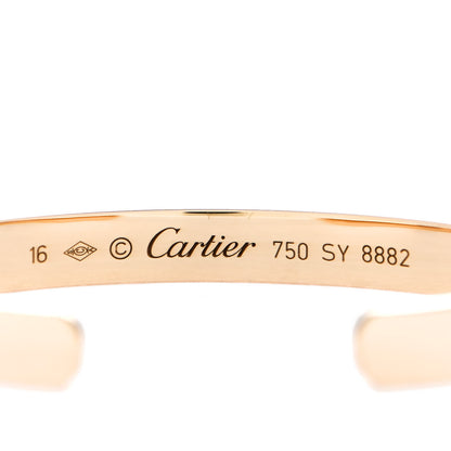 Cartier 18K Yellow Gold LOVE Cuff Bracelet 16 3 of 3