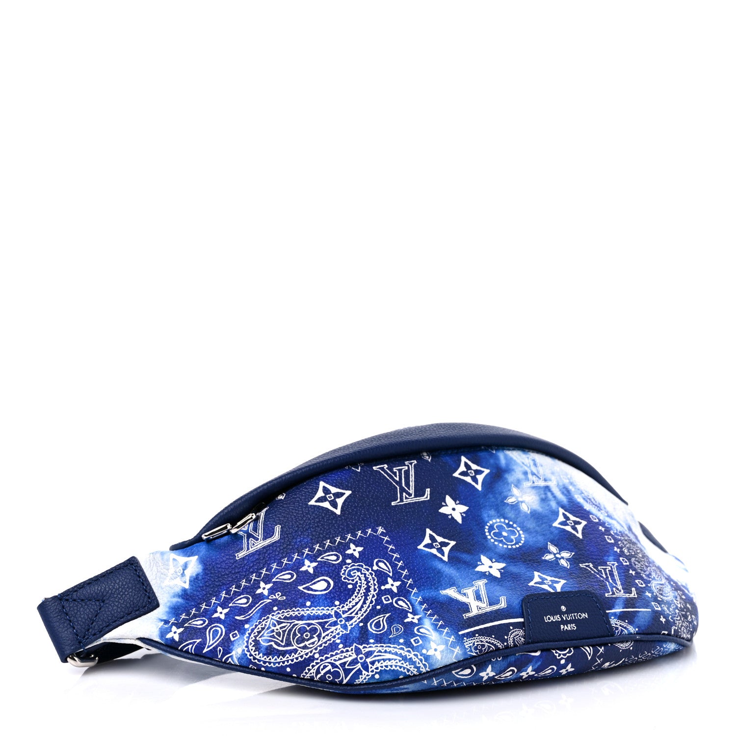 Louis Vuitton Cowhide Monogram Bandana Discovery Bumbag PM Blue 4 of 9