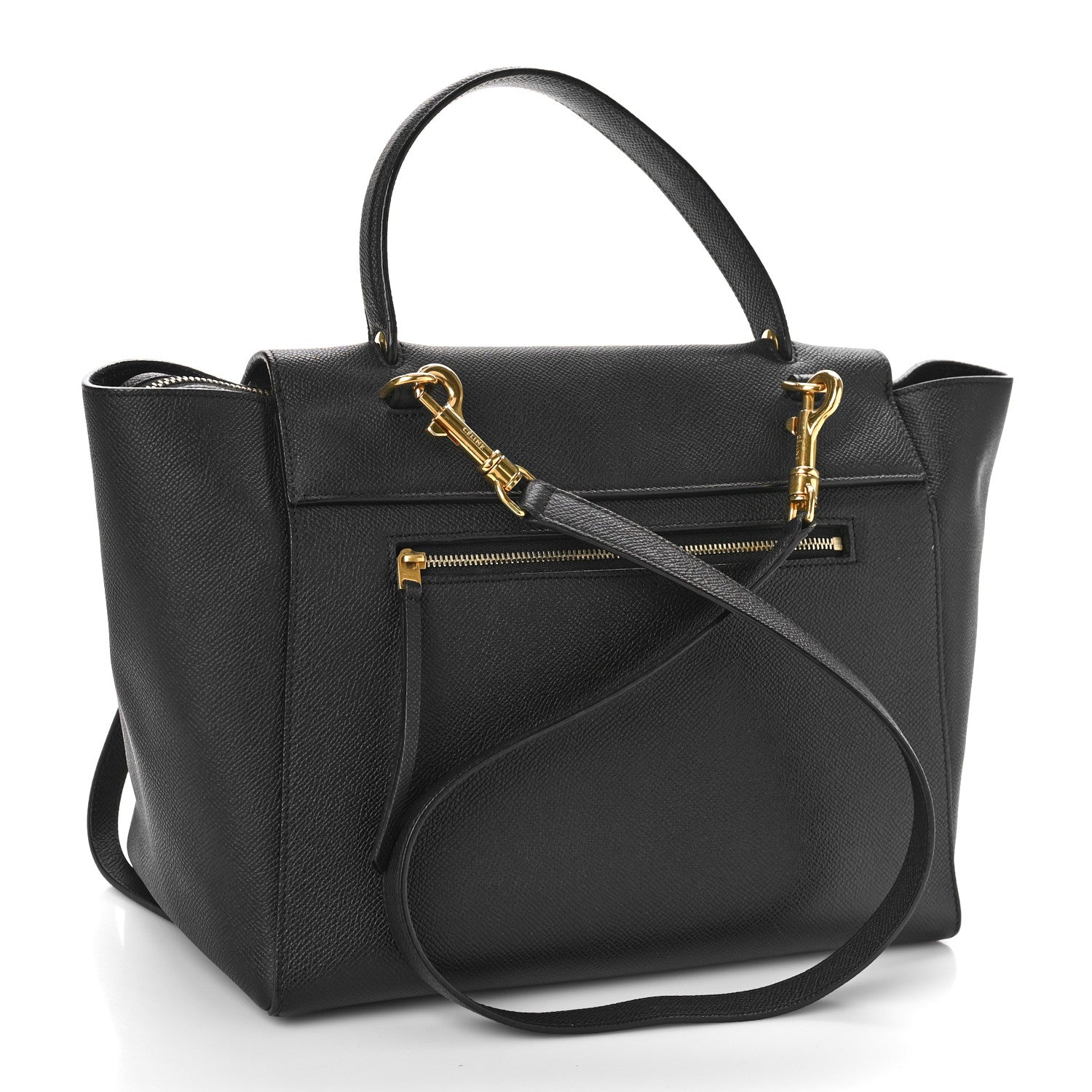 Celine Grained Calfskin Mini Belt Bag Black 3 of 7