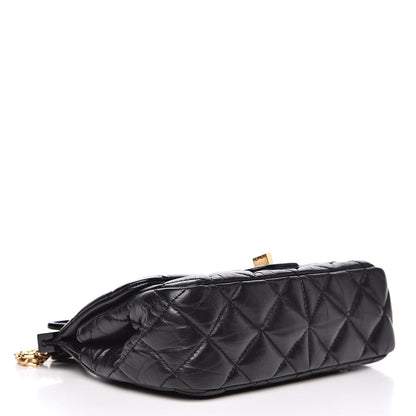 Chanel Aged Calfskin Quilted 2.55 Reissue Mini Hanger Flap Black 4 of 13