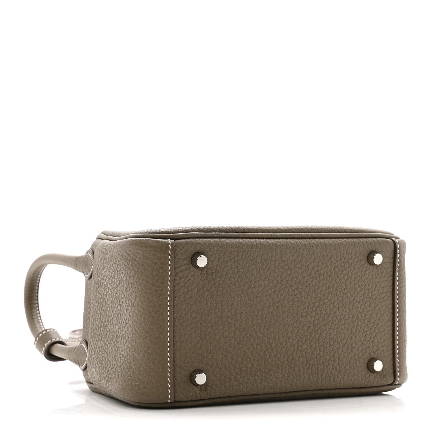 Hermes Taurillon Clemence Mini Lindy 20 Etoupe 4 of 11