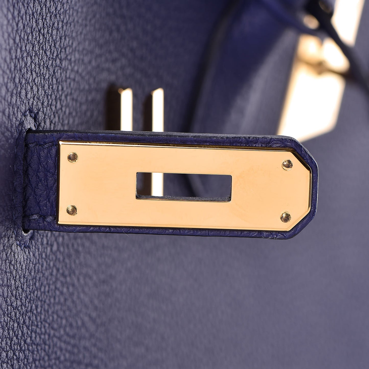 Togo Birkin 35 Bleu Encre