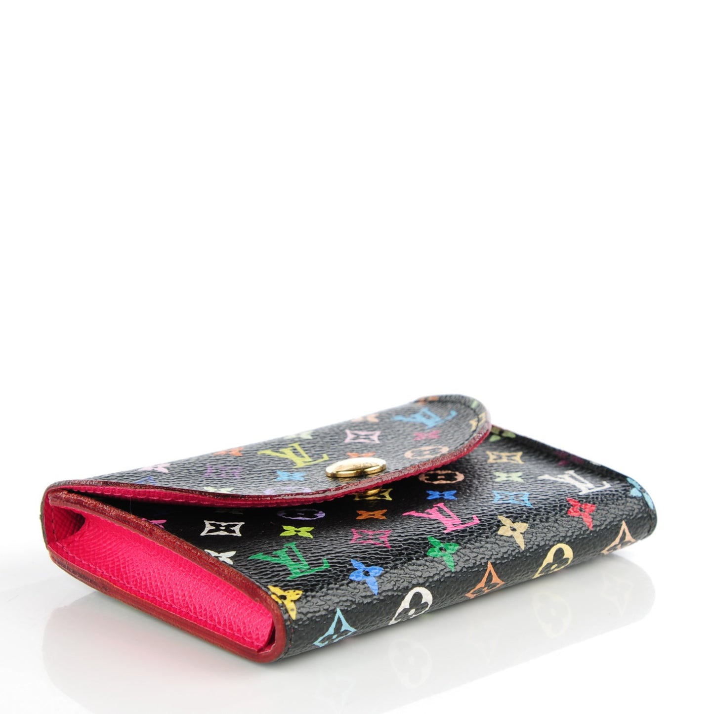 Monogram Multicolor Business Card Holder Black Grenade