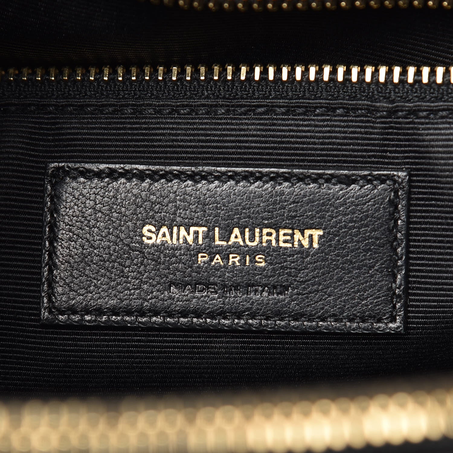 Saint Laurent Grain De Poudre Matelasse Chevron Monogram Shopping Bag Black 9 of 12