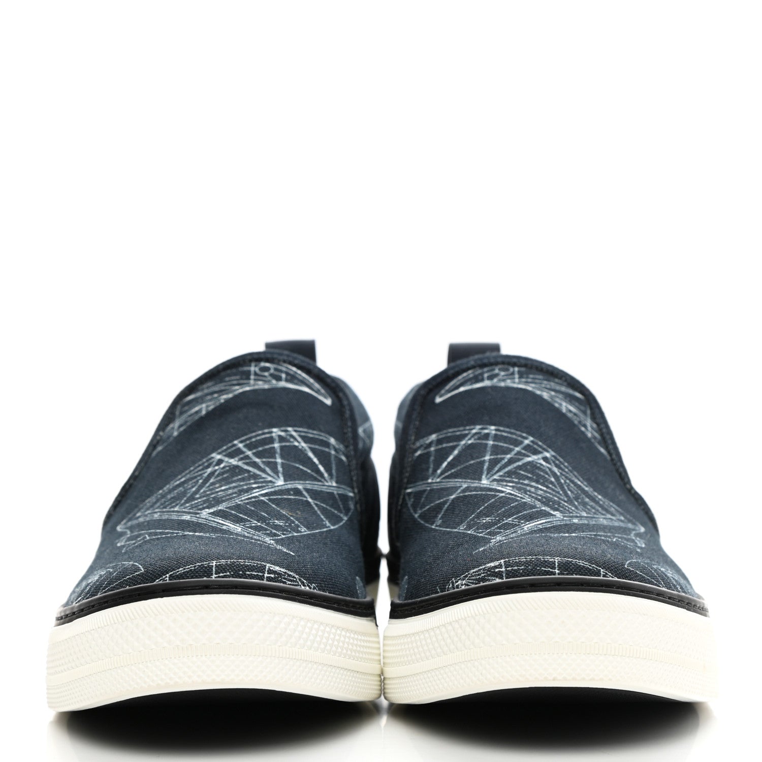 Louis Vuitton Canvas Victory Boats Slip On Sneakers 8 Pacific Blue 2 of 10